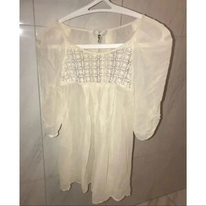 Joie White Silk Top